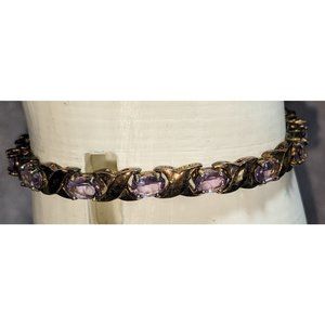 Sterling Silver Amethyst Bracelet